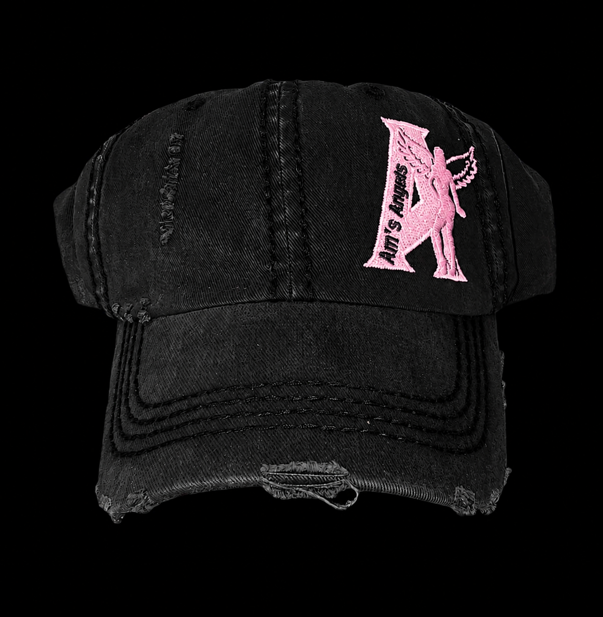 Distressed Am's Angels ball cap